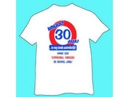 T-shirt 30 jaar