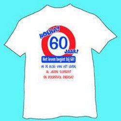 T-shirt 60 jaar